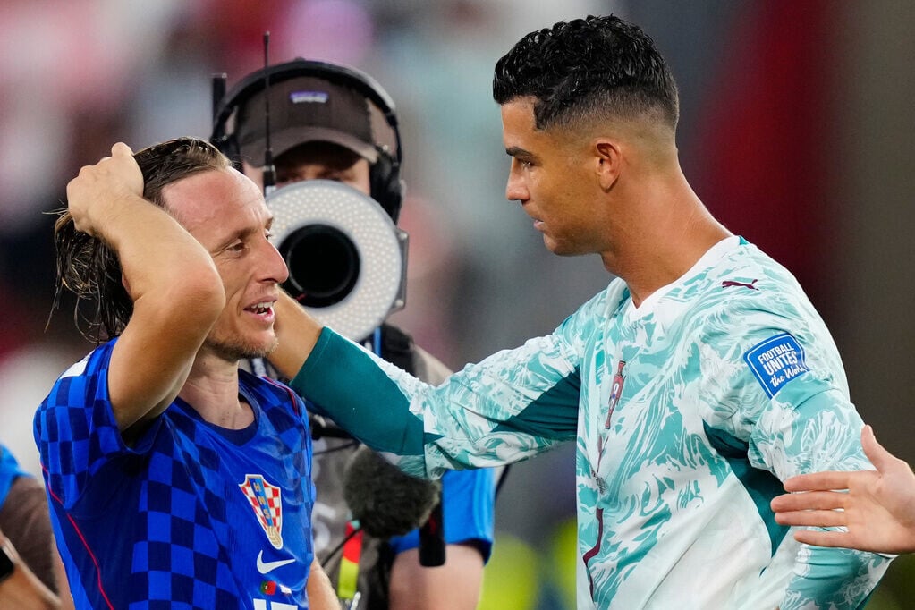世界盃|莫迪歷(Modric)與C朗拿度賽後惺惺相惜