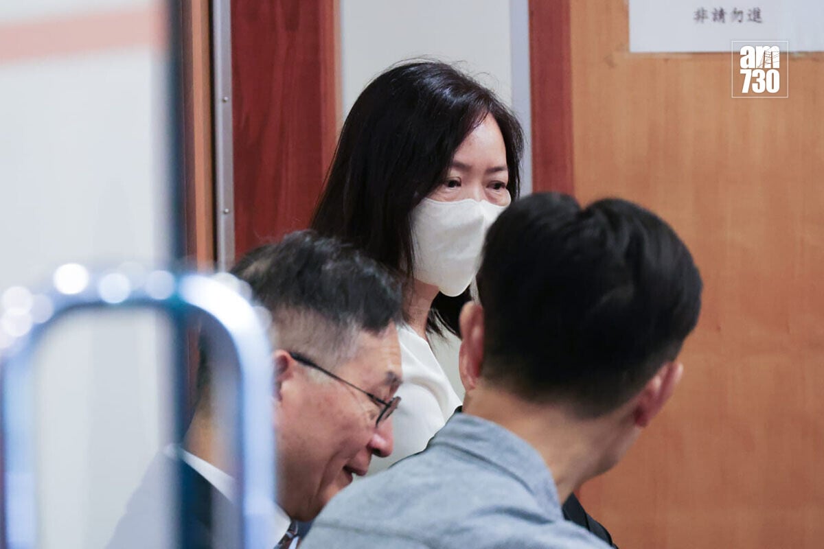 涉事男嬰母親黎遠建到場聽取判決。(吳康琦攝)