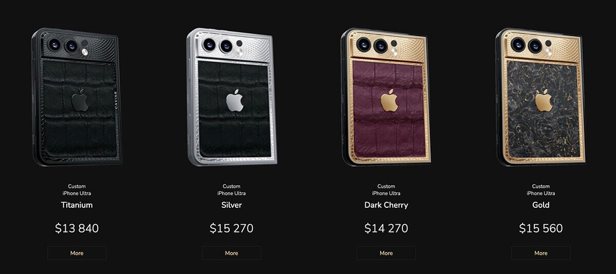 網頁亦列出疑似 iPhone Ultra 規格,包括 7.8 吋主屏、5.3 吋外屏,摺合後不到 9mm 厚度、採用 A20 Pro 晶片,機背雙 48MP 鏡頭及 5,800mAh 電池等