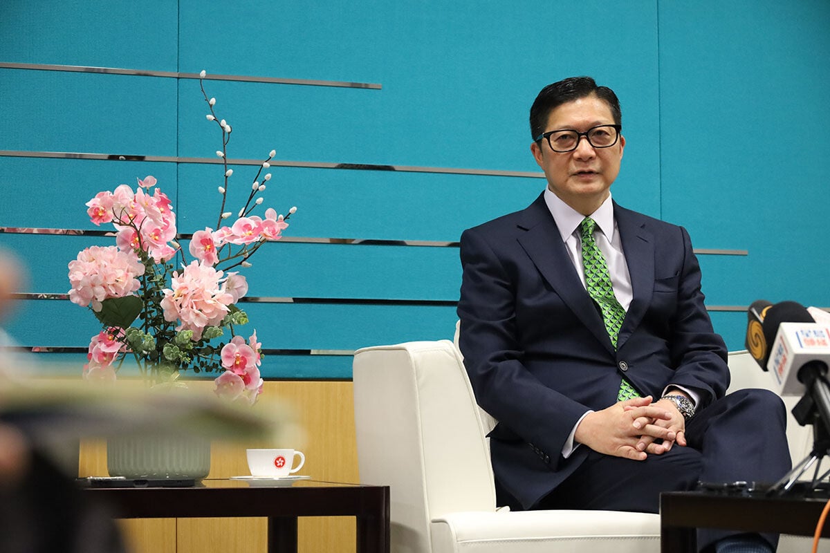 鄧炳強表示，無意要求美國撤銷制裁。(資料圖片／鍾式明攝)