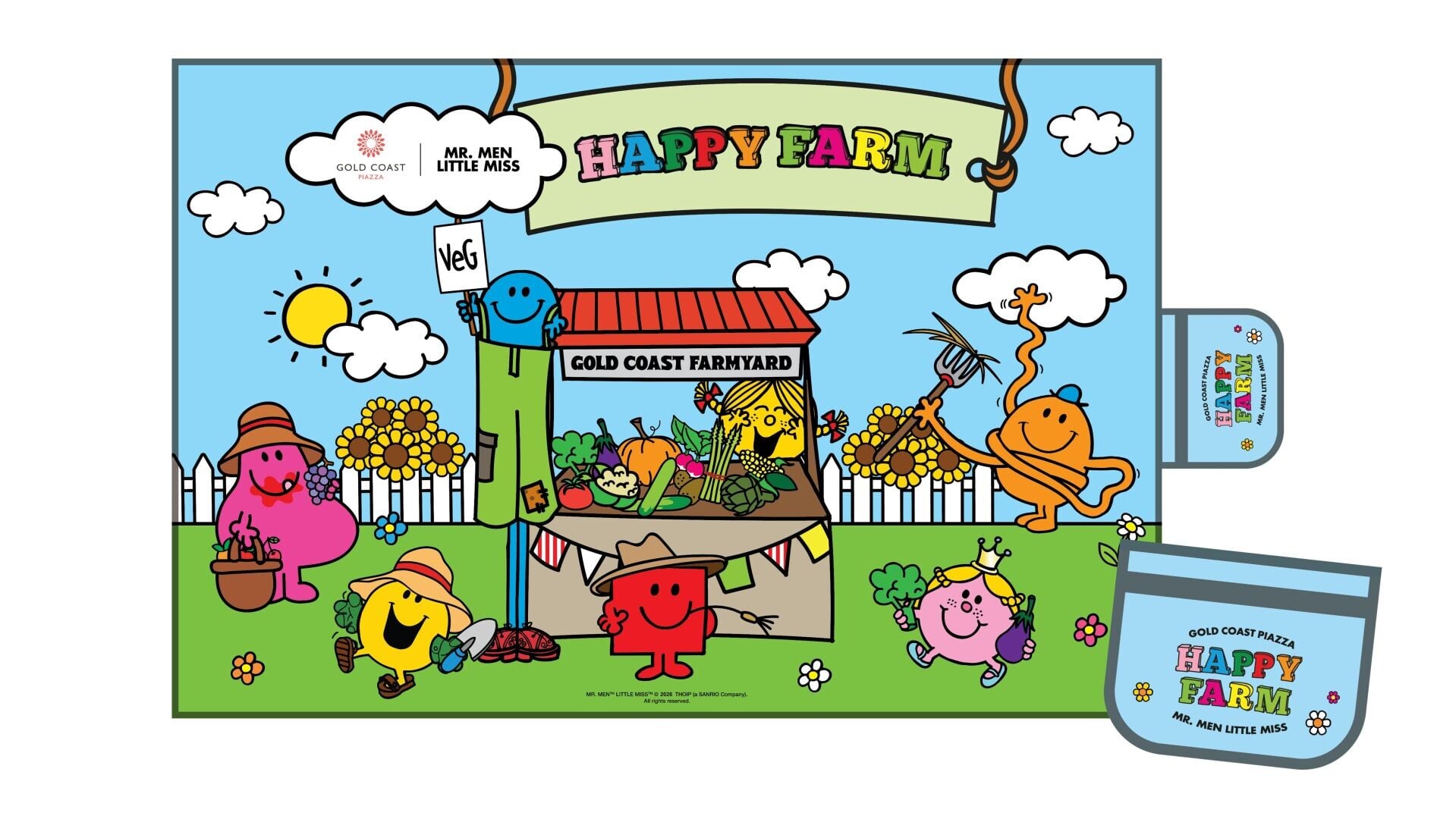Mr. Men Little Miss 野餐墊 “Mr. Men Little Miss picnic mat”