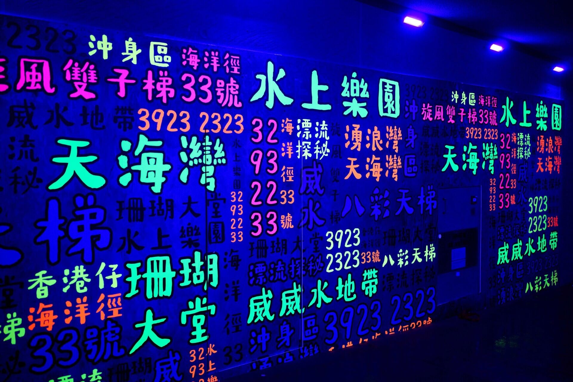 ‘Drain King’ glow in the dark art gallery