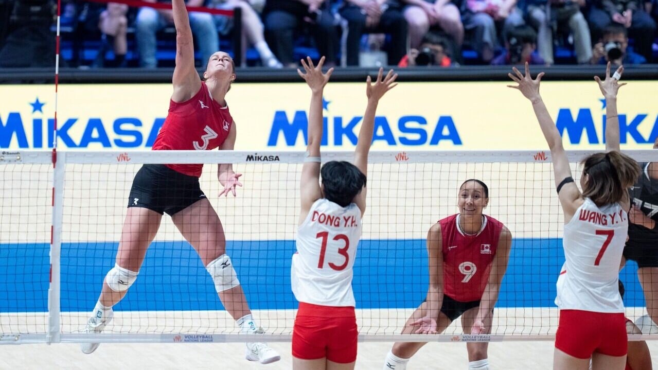 世界女排聯賽香港站2026，加拿大激戰五局險勝中國