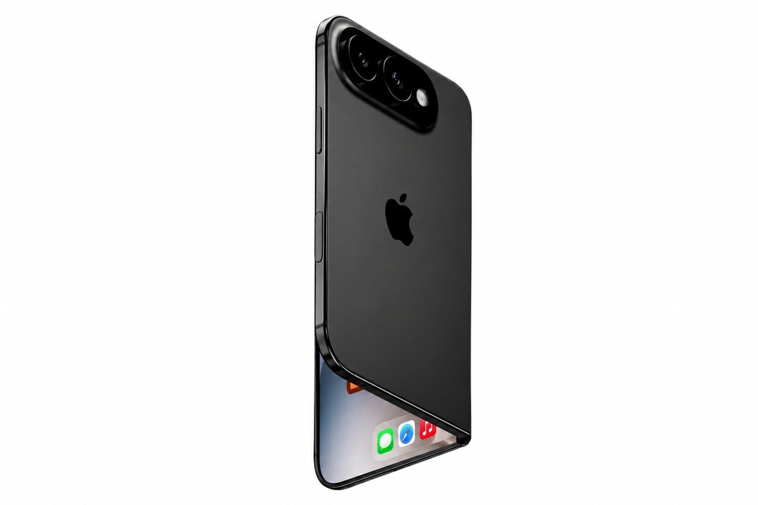 iPhone Ultra傳已進入批量生產環節,不過產能增長仍十分有限(網上效果圖)