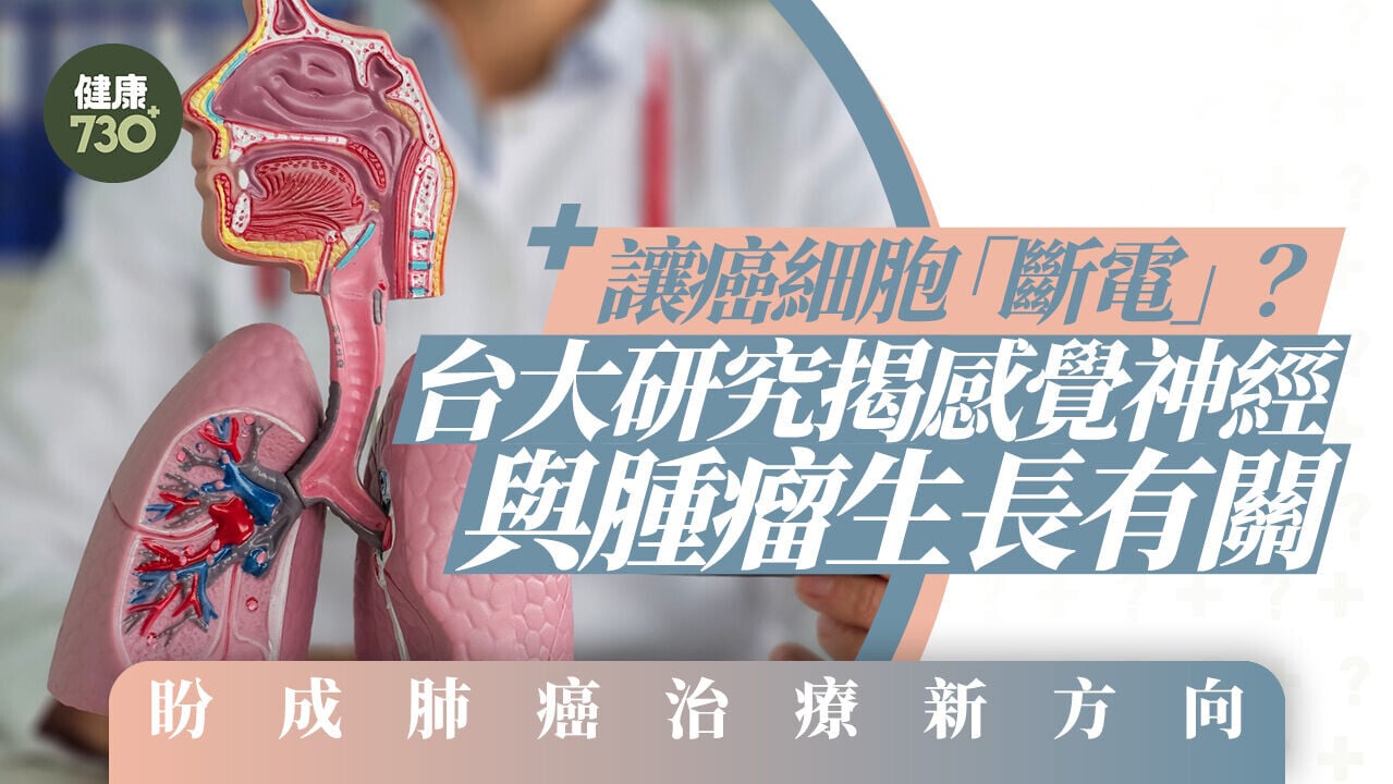 讓癌細胞「斷電」？台大研究揭感覺神經與腫瘤生長有關 盼成肺癌治療新方向