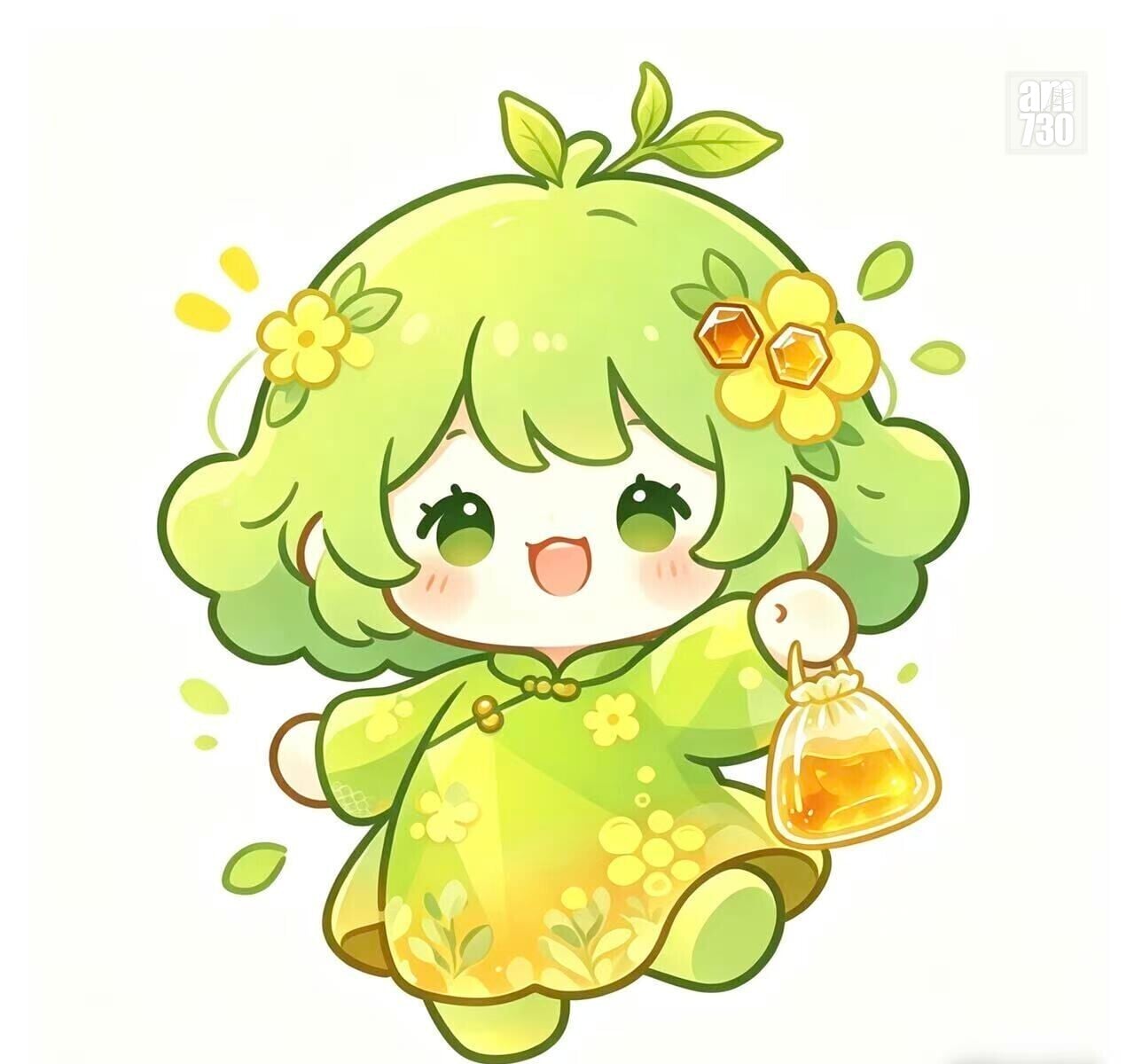 道地季軍IP作品「花蜜芽」:由保良局胡忠中學劉未晞、梁奕彤及梁嘉宜創作。