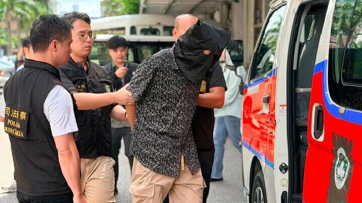 澳門司警再拘捕一名姓林的63歲退休男司警。(澳廣視)