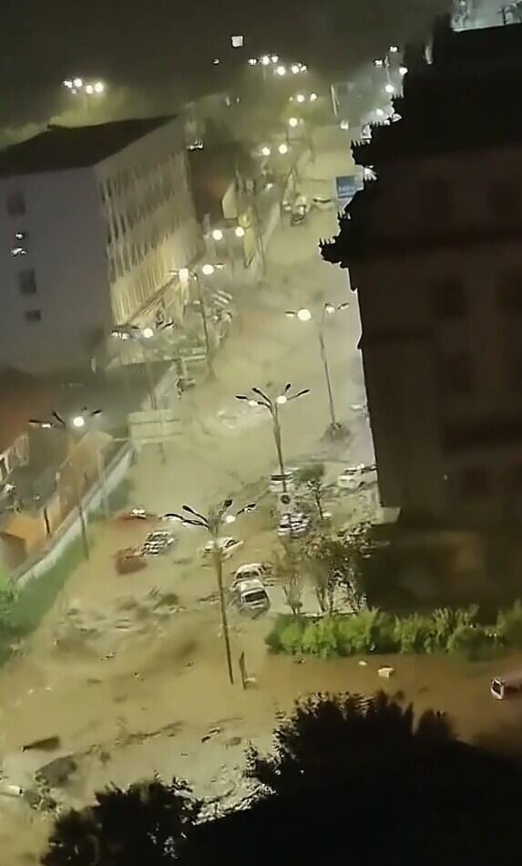 河北省承德市寬城滿族自治縣近日出現暴雨,引致水浸