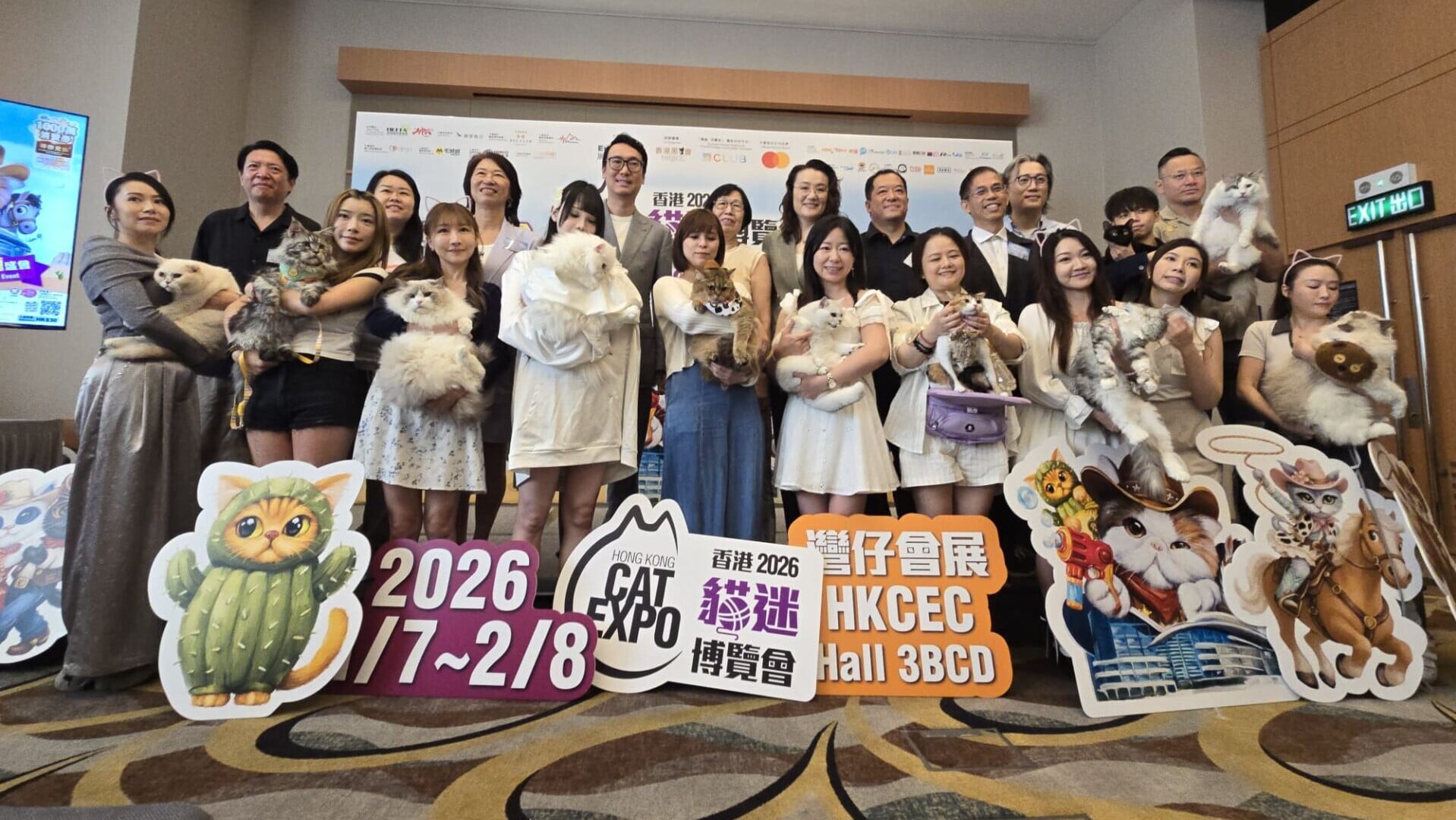 香港​貓迷博覽會月底開鑼 調查：港人每月養貓花費創新高　「貓銀髮經濟」正形成 (李朗僑攝)
