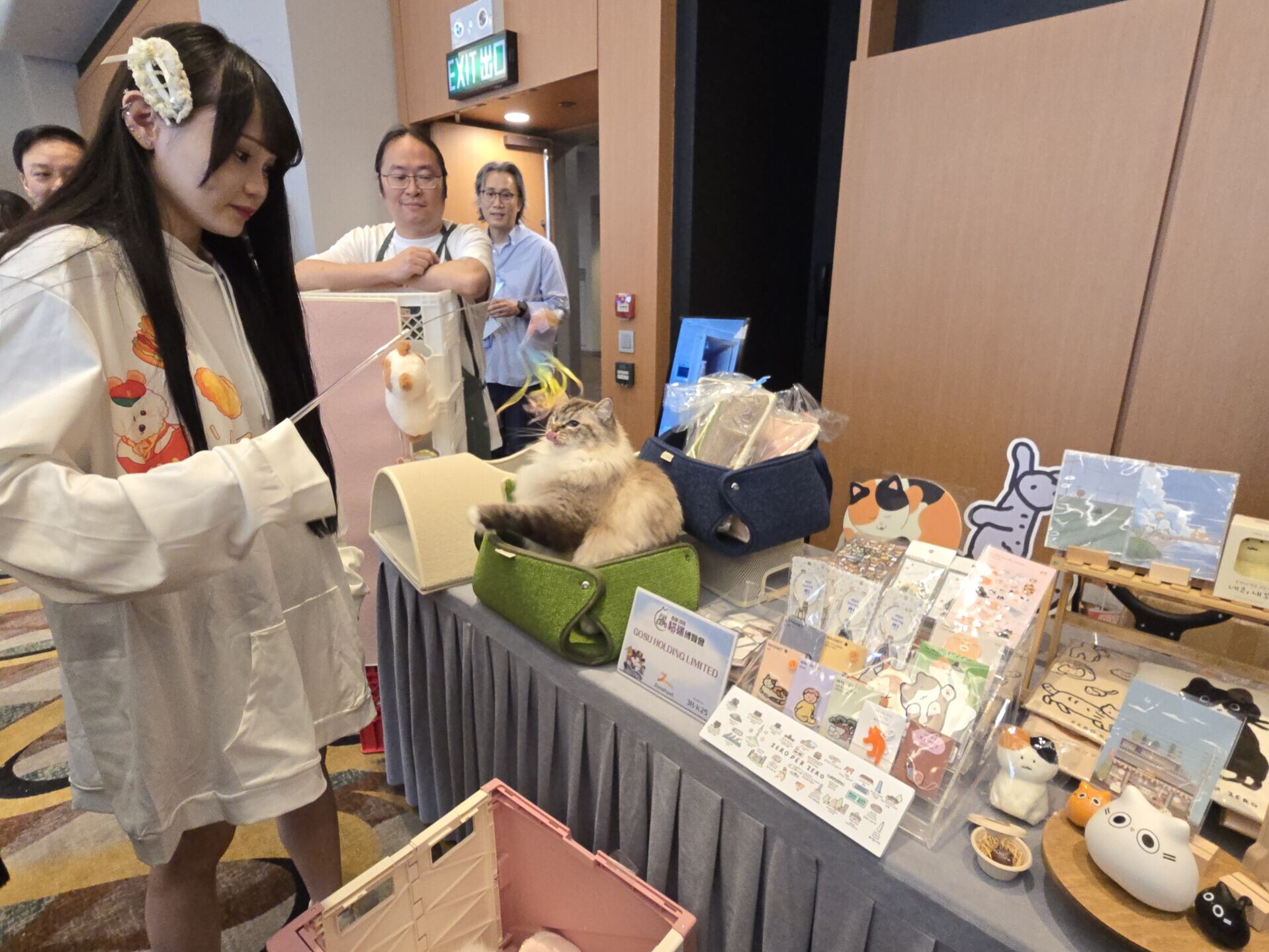 香港貓迷博覽會月底開鑼 調查:港人每月養貓花費創新高 「貓銀髮經濟」正形成 (李朗僑攝)