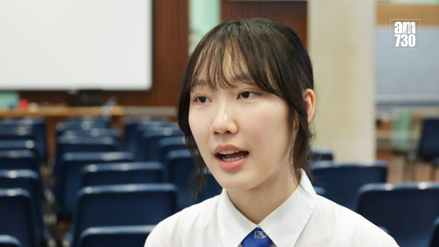 嘉諾撒聖瑪利書院狀元姚祉琳。(吳康琦攝)