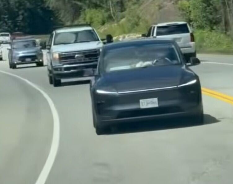 車速約維持在時速100公里。(YT)