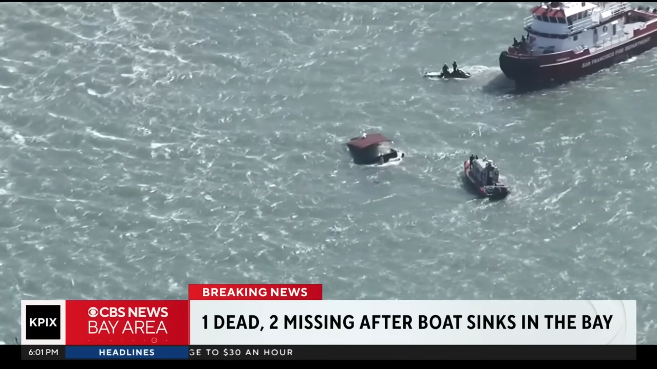 1 dead, 2 missing after boat sinks near Alcatraz in San Francisco Bay 1 34 screenshot