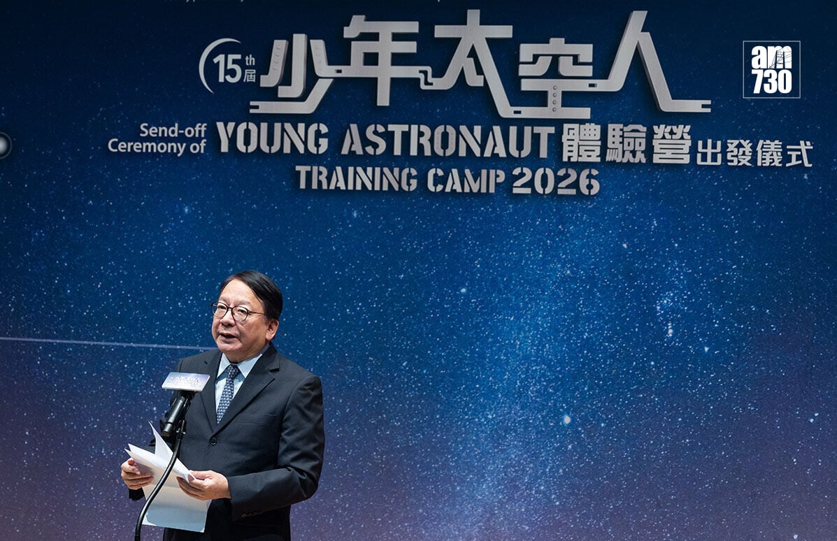 陳國基勉勵參與學生珍惜這次得來不易的機會。(蘇文傑攝)