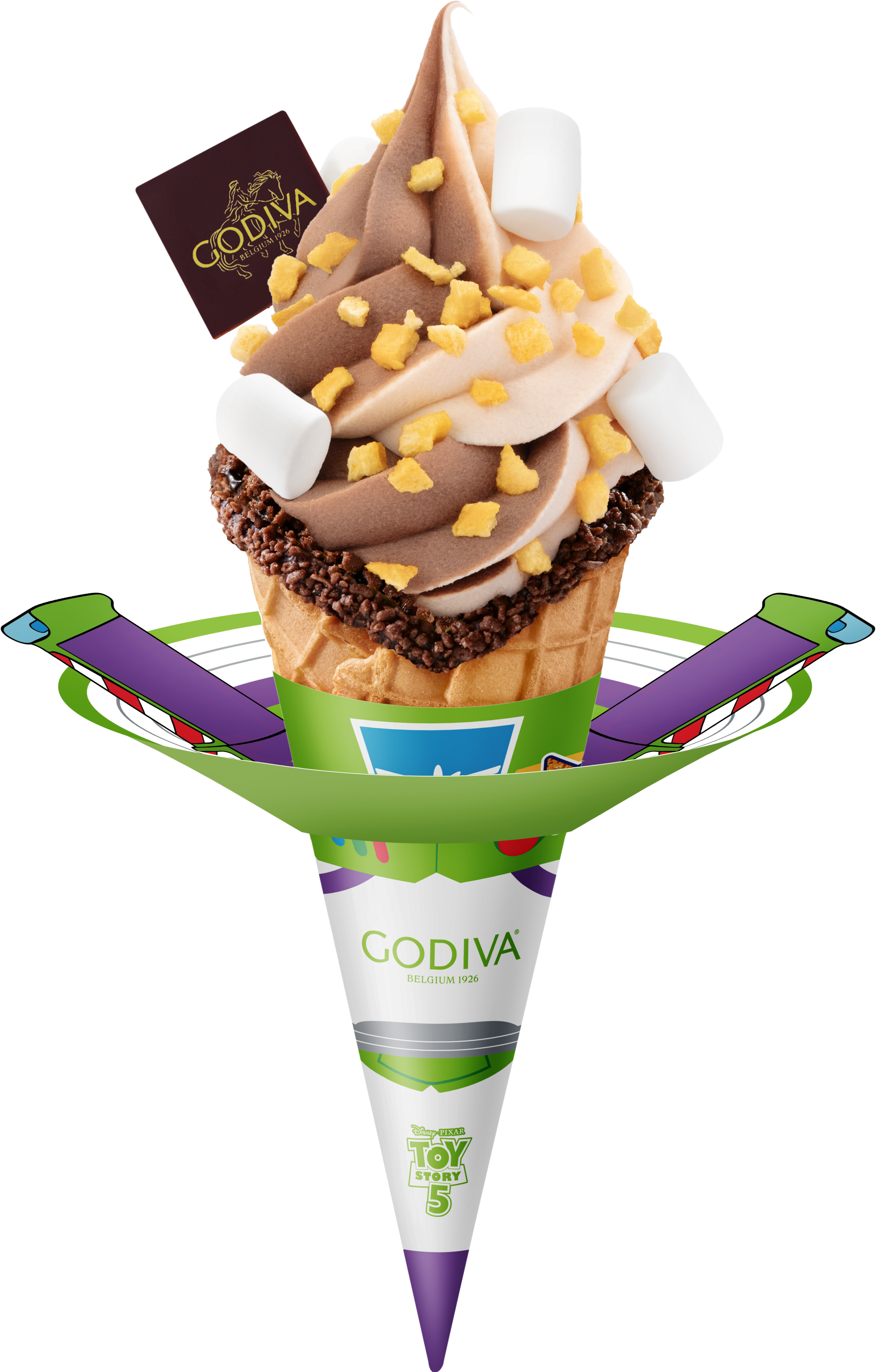GODIVA X TOY STORY 杏仁雙重巧克力味軟雪糕 (巴斯款) (2)