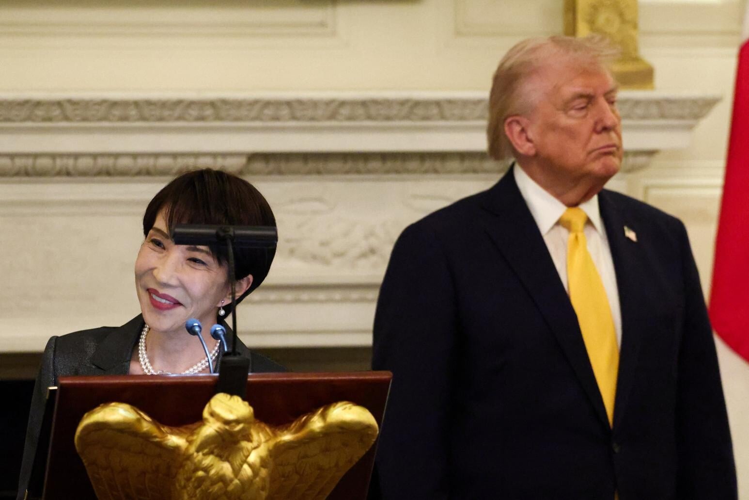 日本首相高市早苗(左)和美國總統特朗普(右)。(圖/路透社)