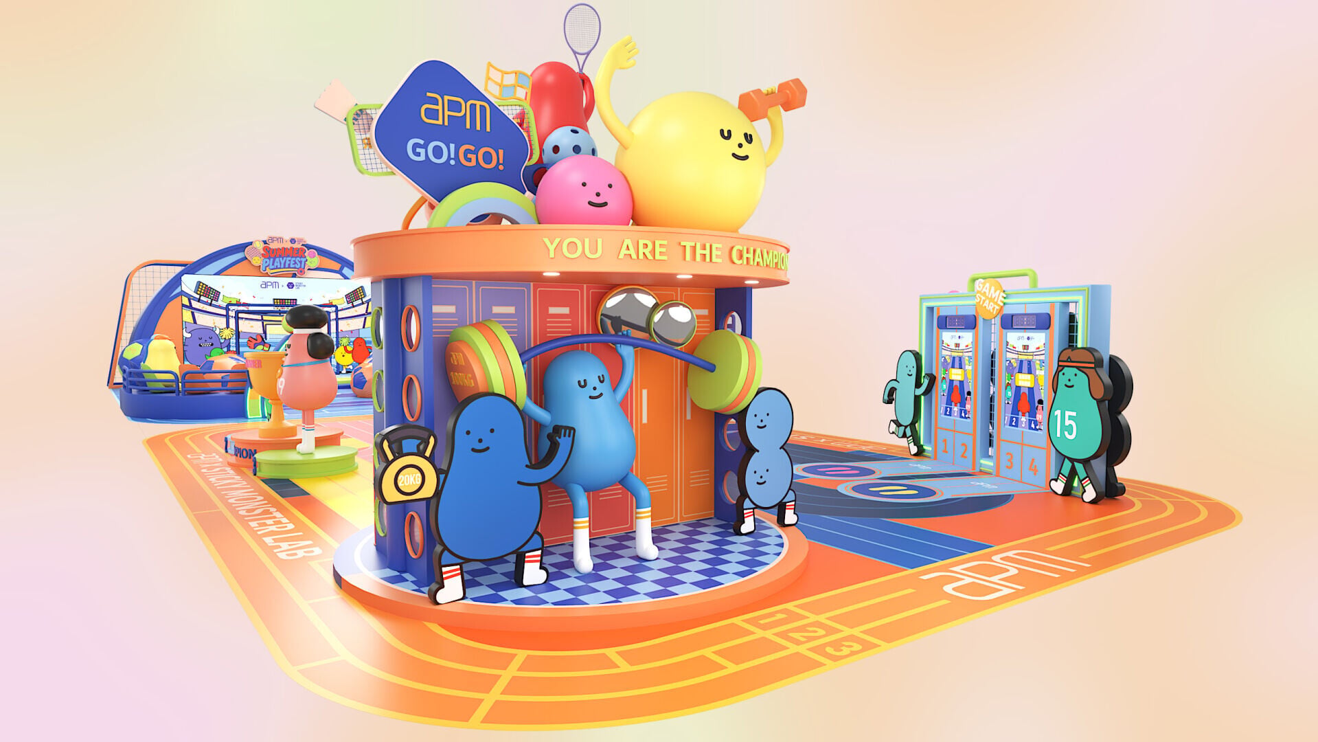 景點1:【極速競步挑戰站】「GOGO run GO」極速領航員帶領開跑