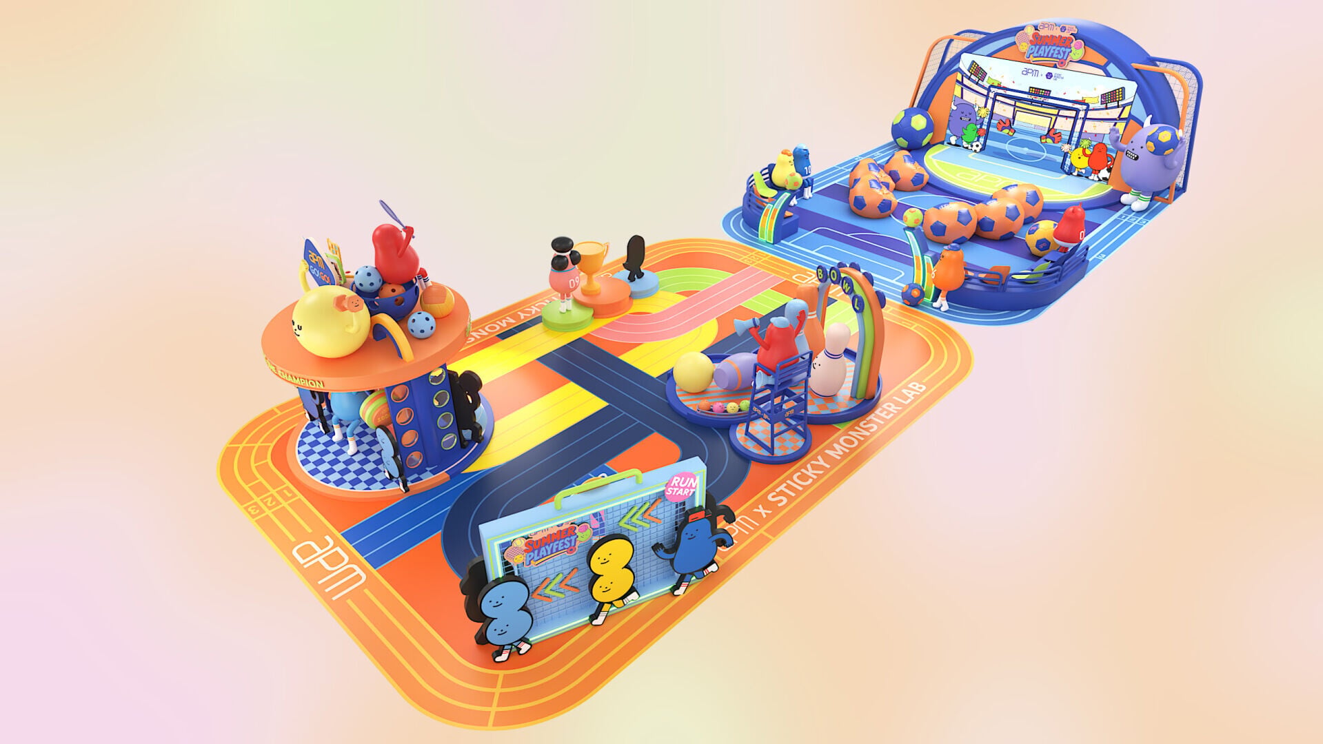 景點1:【極速競步挑戰站】「GOGO run GO」極速領航員帶領開跑