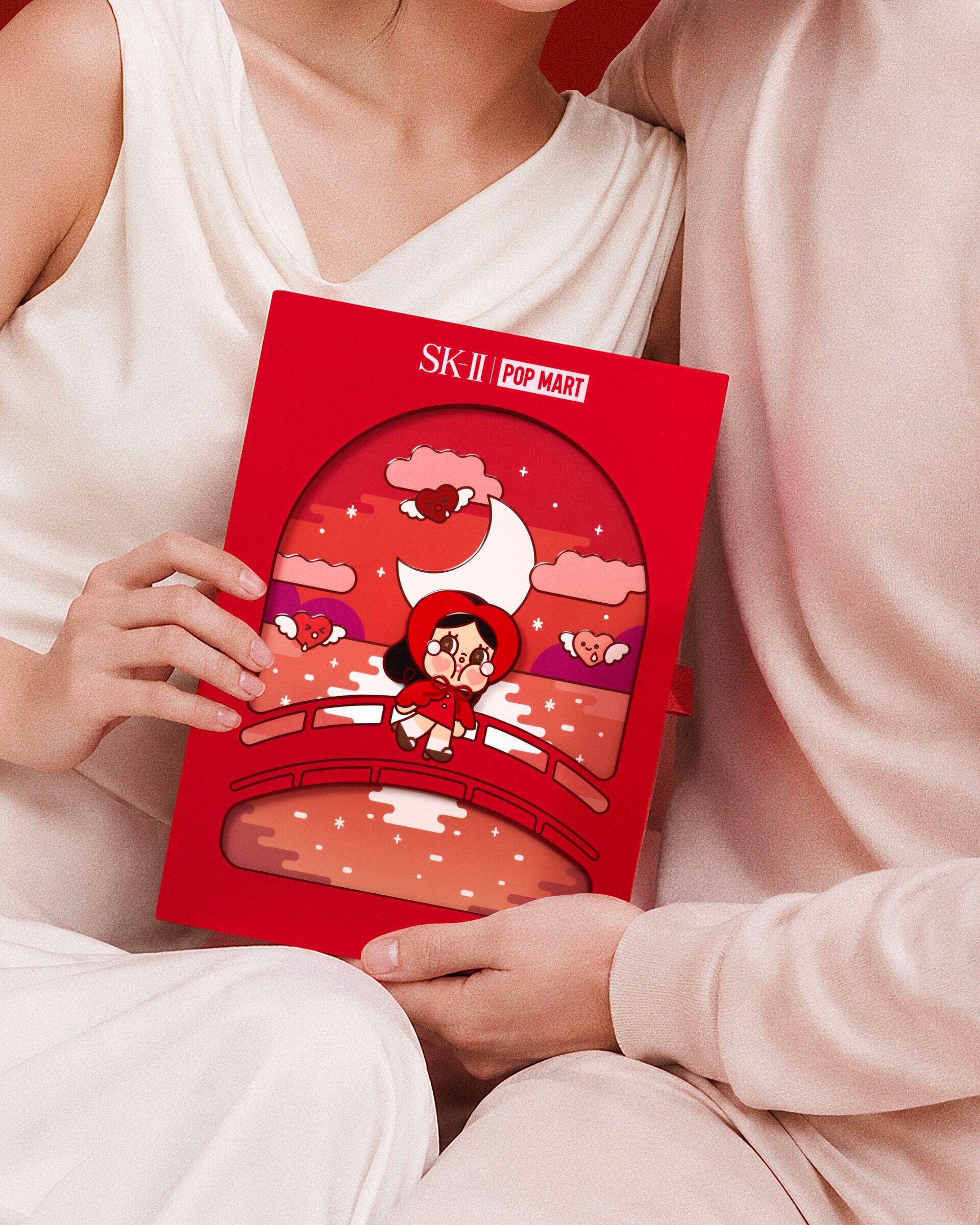 SK II x POP MART CRYBABY 神仙水聯名禮盒設計