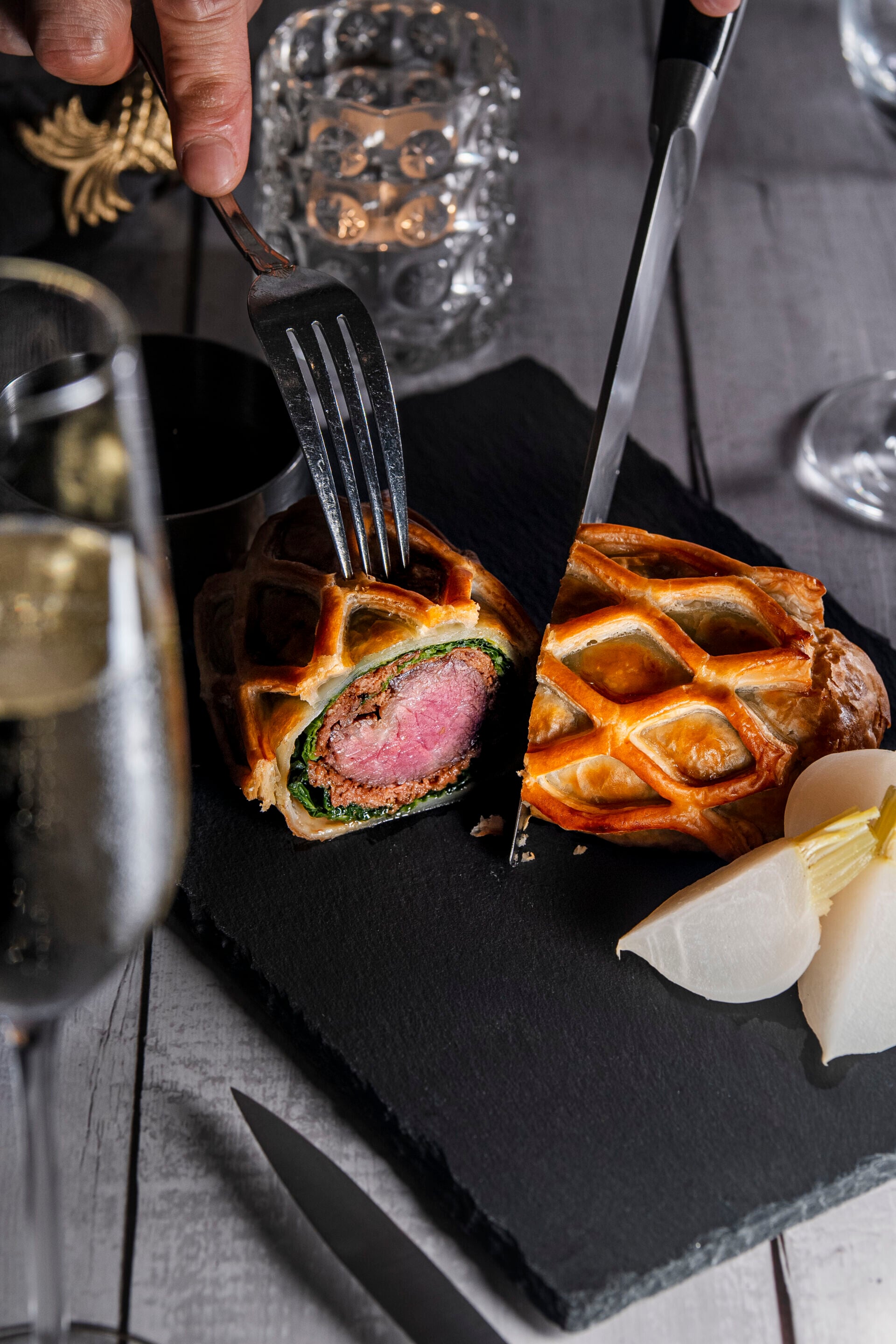 Chu Hou Wagyu Wellington 美國和牛肩胛肉威靈頓捲配柱侯牛肉燉菜3