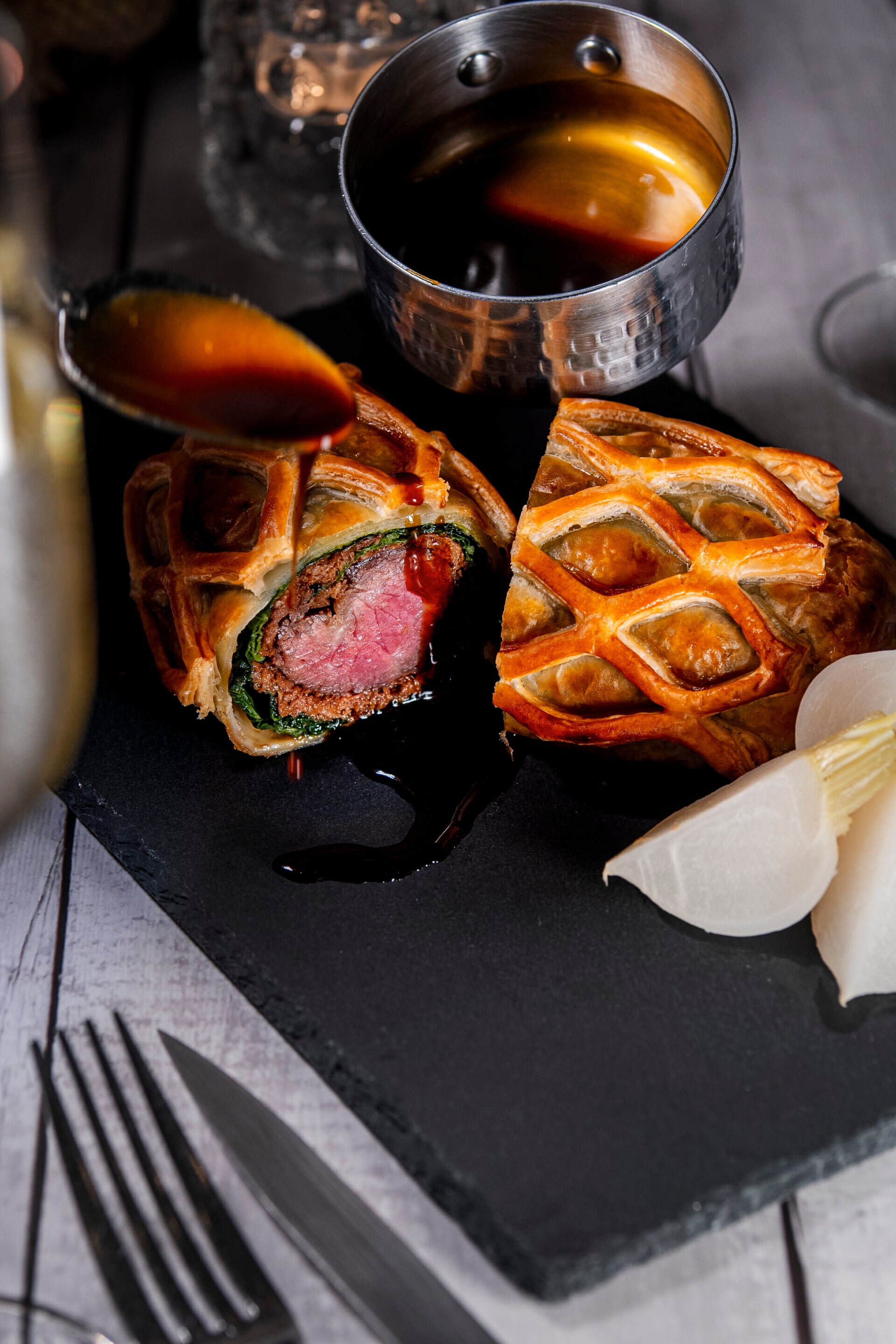 Chu Hou Wagyu Wellington 美國和牛肩胛肉威靈頓捲配柱侯牛肉燉菜6