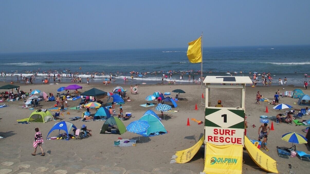 日本茨城縣大竹海岸鉾田海水浴場