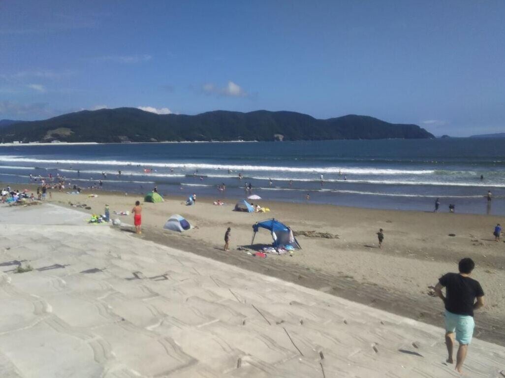 日本宮城縣石卷市渡波海水浴場