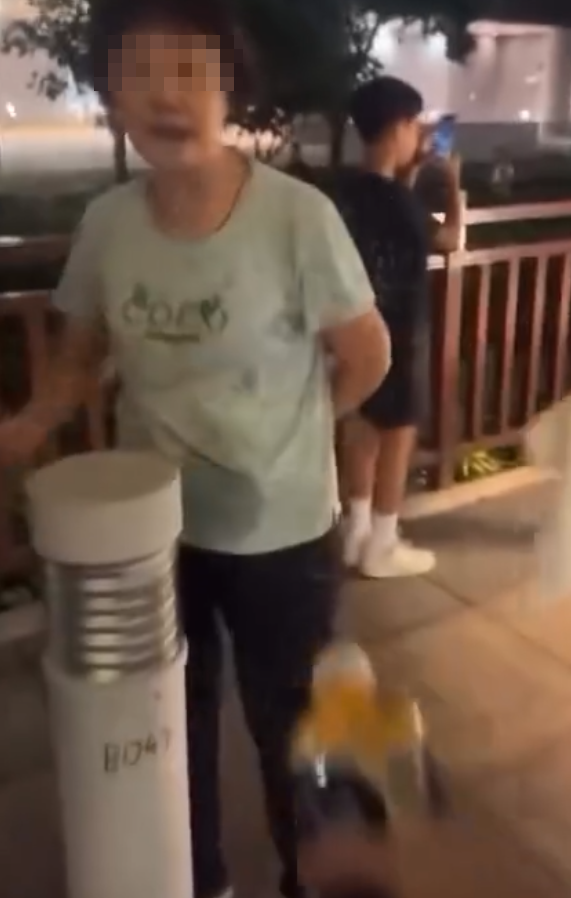 多輛俗稱「子彈仔」的改裝單車,不分晝夜在荃灣西海傍穿梭,沿途有單車上的少年手執垃圾、水彈、石塊,隨機擲向途人後逃去,當中物件更懷疑包括俗稱「馬蹄鐵」的單車煞車部件「U片」,亦有人蓄意向婦人淋潑液體,最少有3名途人遇襲,不過片段未能顯示事發時間及日期。(影片截圖)