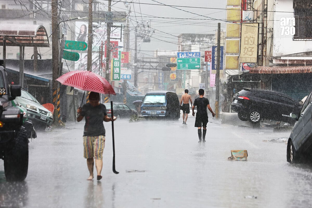 台灣不時受颱風吹襲或暴雨影響。(資料圖片/中通社)