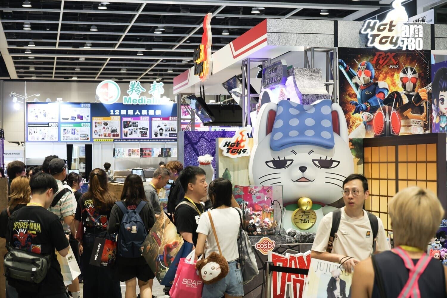 香港動漫電玩節明日開鑼,展商憂颱風影響活動舉行。(周令知攝)