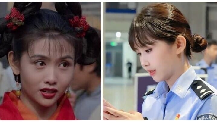 上海一名女警近日執勤時，被民眾發現神似香港女星邱淑貞，其照片及影片於微博成為話題。