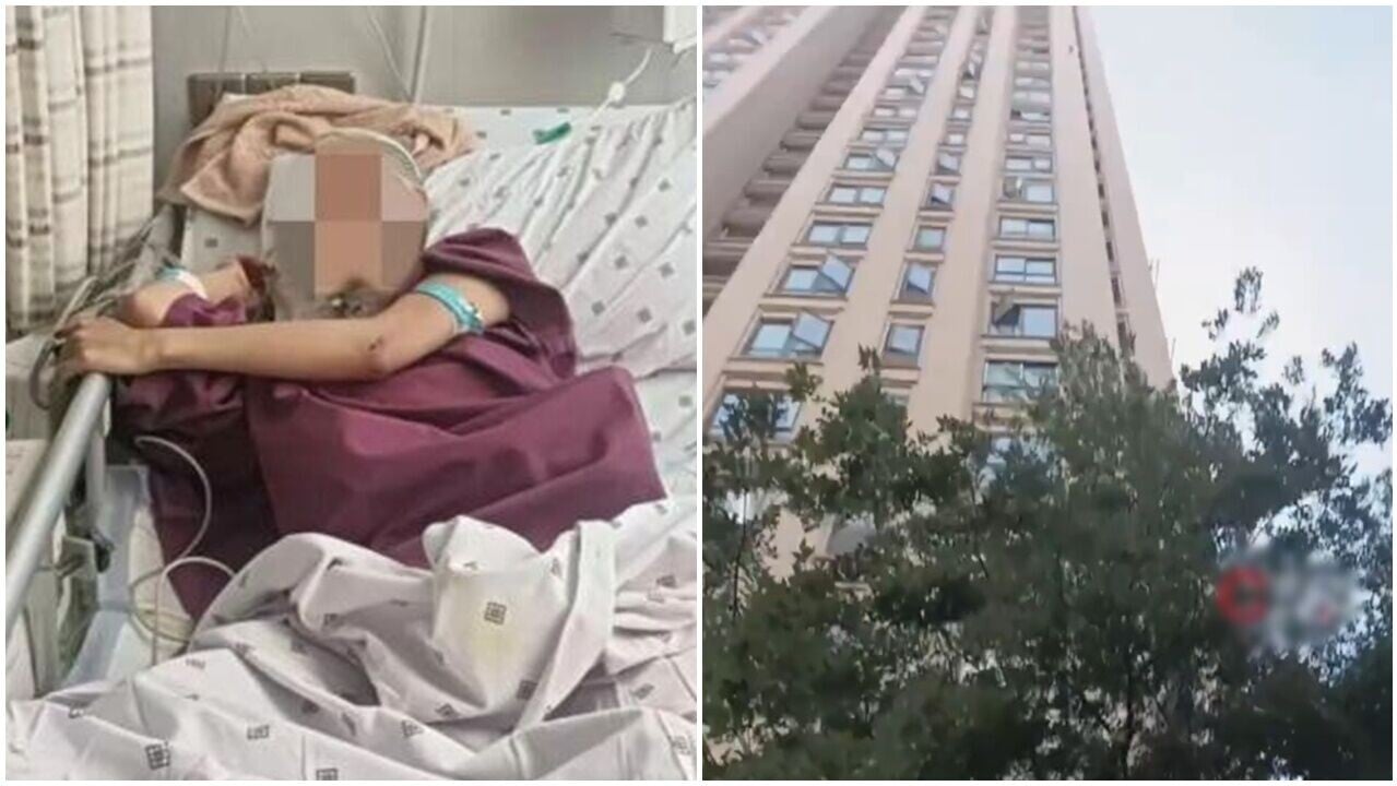 珍惜生命，浙江18樓躍下奇蹟生還女子，甦醒後說出一句真心話。(微博)