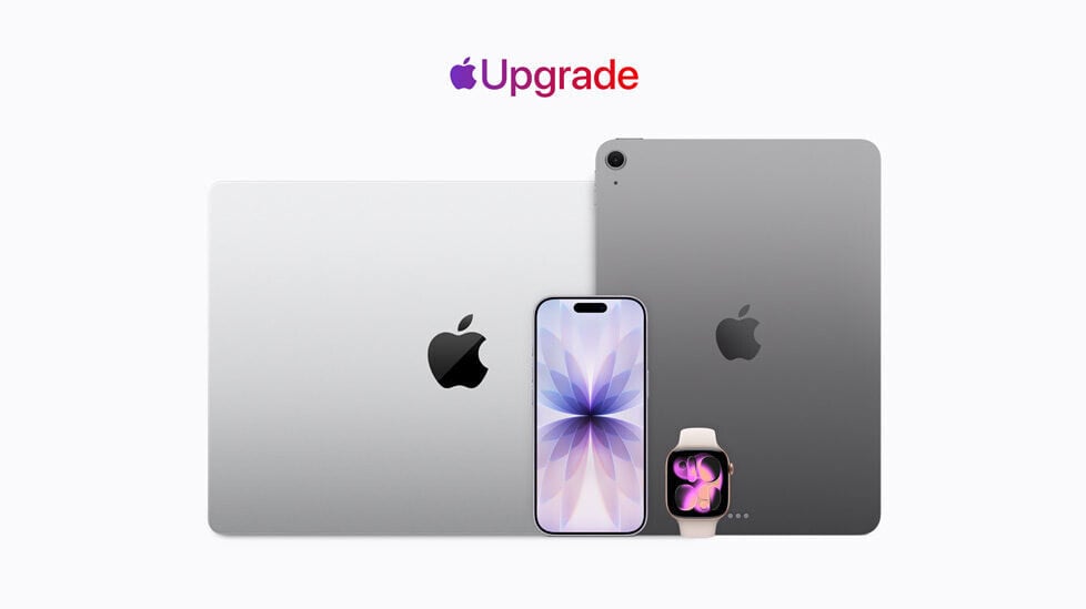 蘋果正式推出租機計劃「Apple Upgrade」。(蘋果網站截圖)