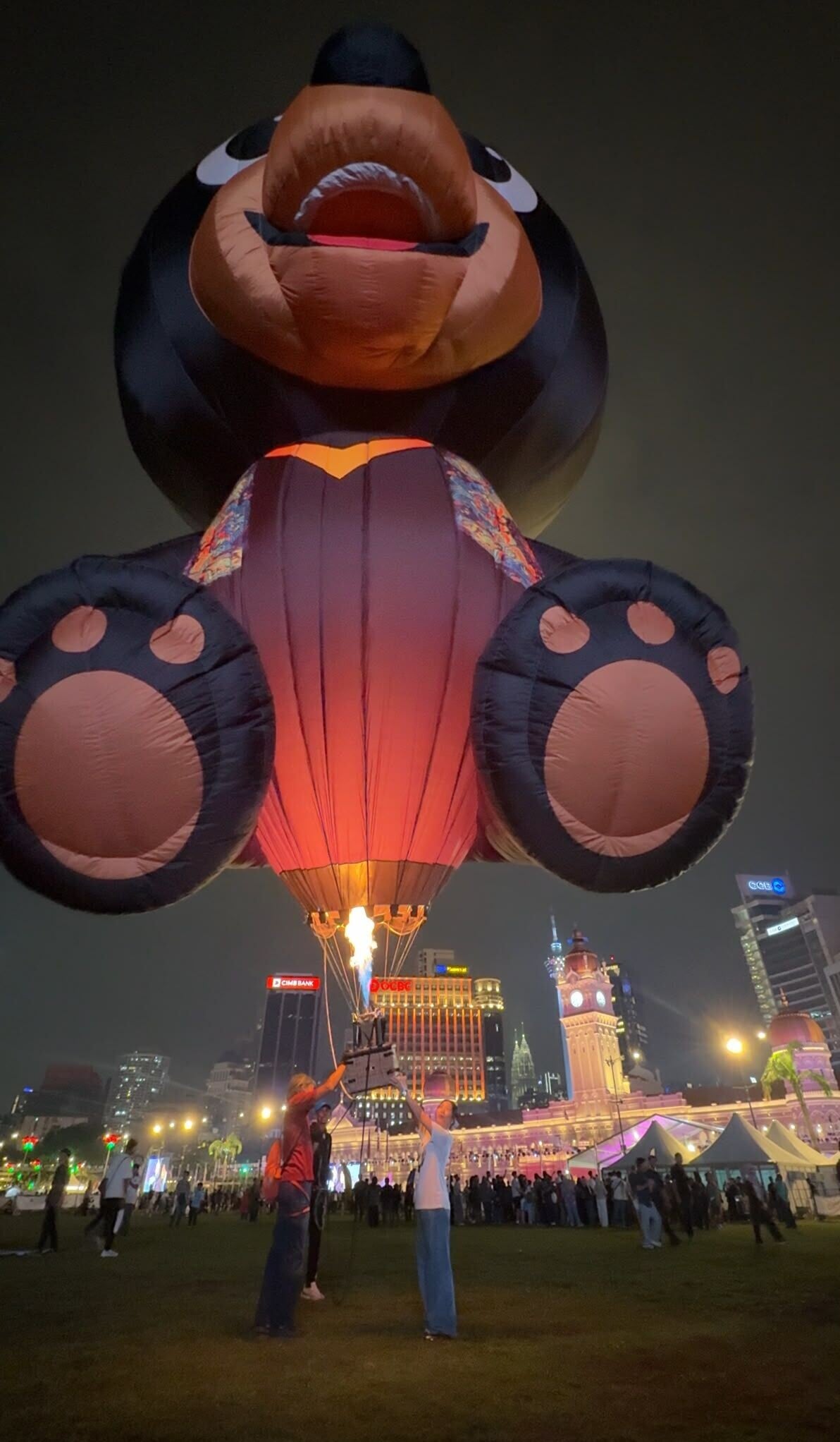馬來西亞旅遊局官方吉祥物馬來熊Wira的熱氣球。