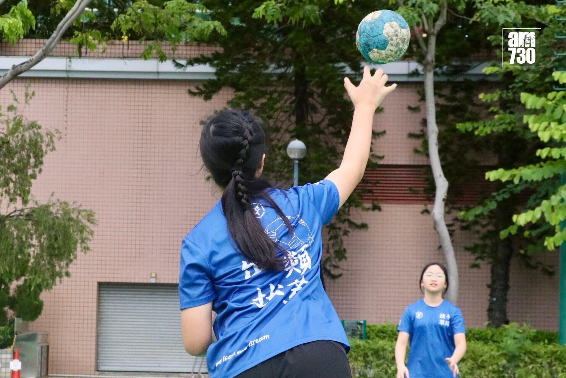阿斌目前執教於拔萃男書院及拔萃女書院的手球隊(吳清秀攝)
