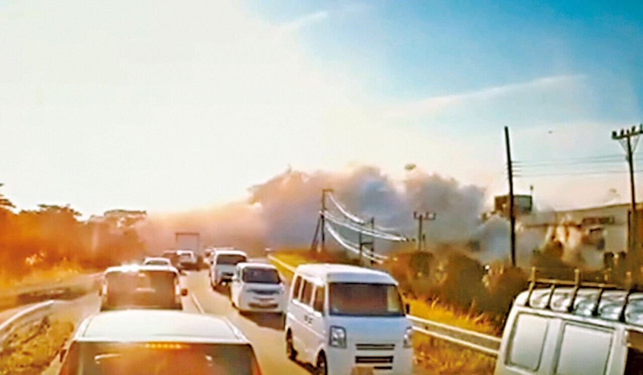 熊本地震 Aeon商場疑氣體洩漏引起爆炸