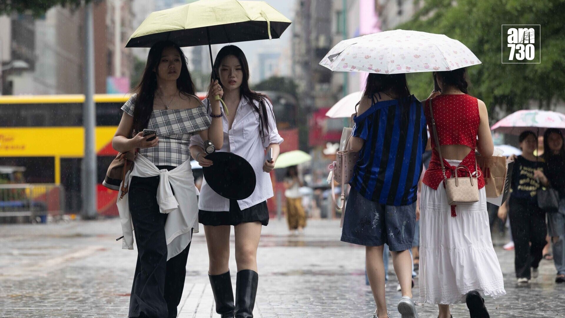 天文台指7月總雨量錄得790.3毫米，較正常值多出一倍以上，成為歷來7月份雨量其中一個第二高。(資料圖片)