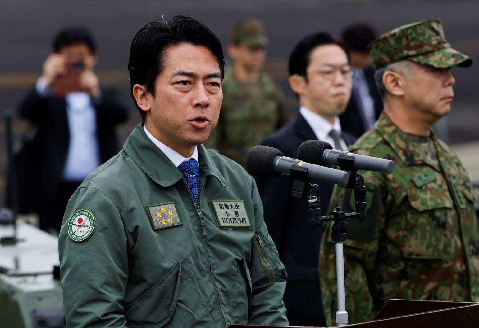 日本防衛大臣小泉進次郎。(圖/路透社)