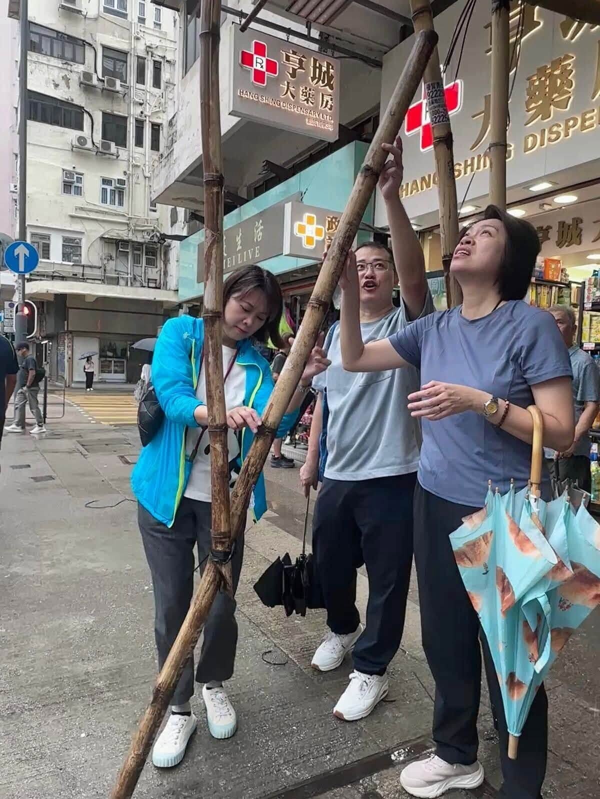 鄧銘心颱風後落區