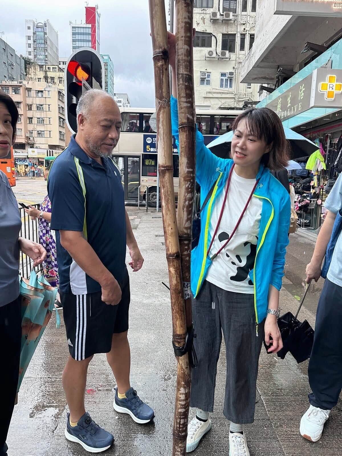 鄧銘心颱風後落區