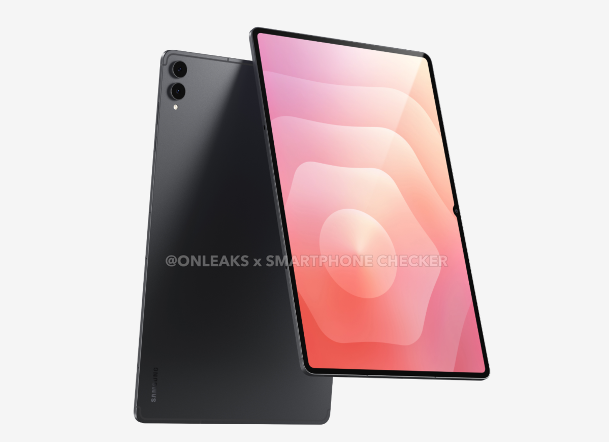Galaxy Tab S12 Ultra 效果圖曝光:保留半圓凹槽設計、確認升級 Dimensity 9500!