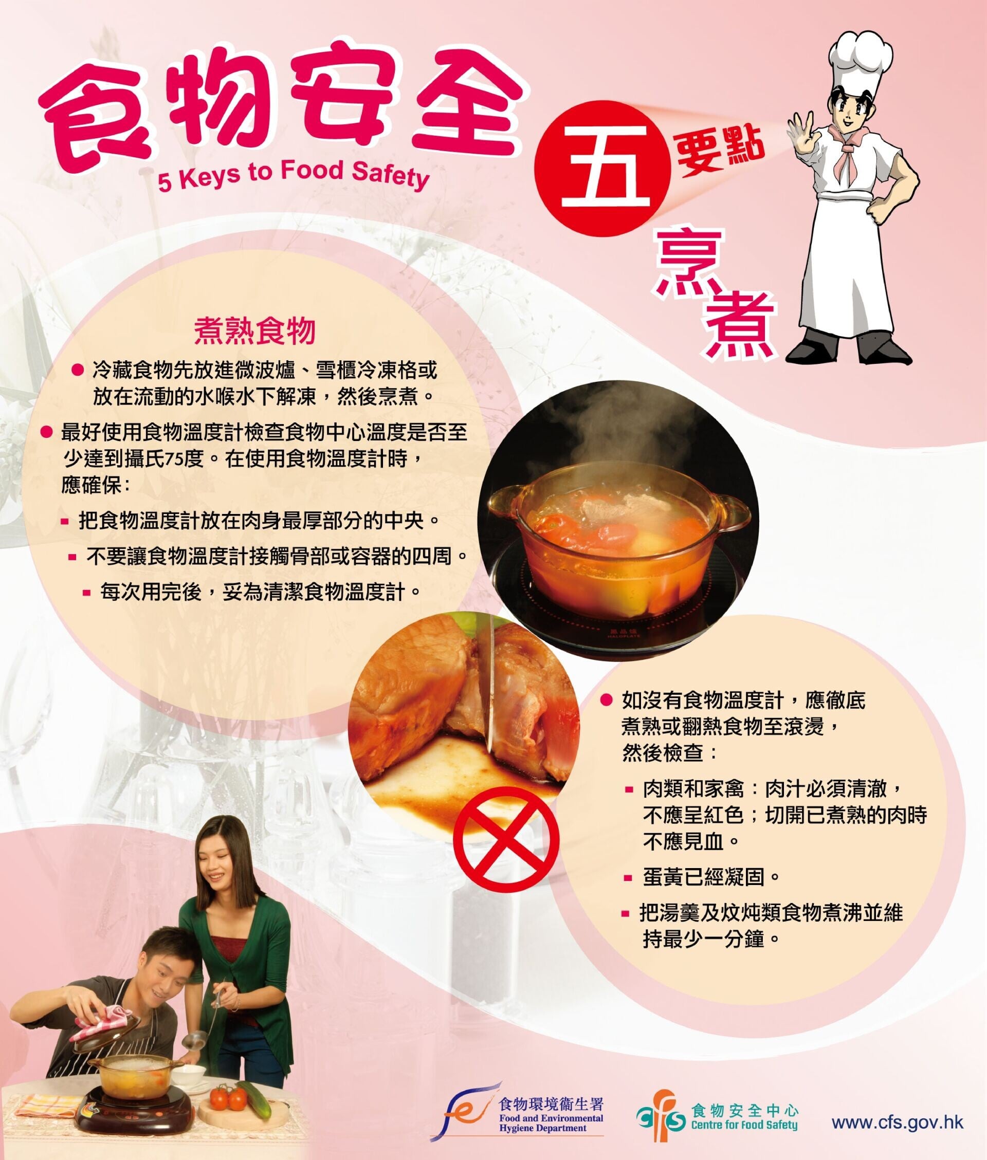 食物安全五要點（食物安全中心/食物環境衛生署）