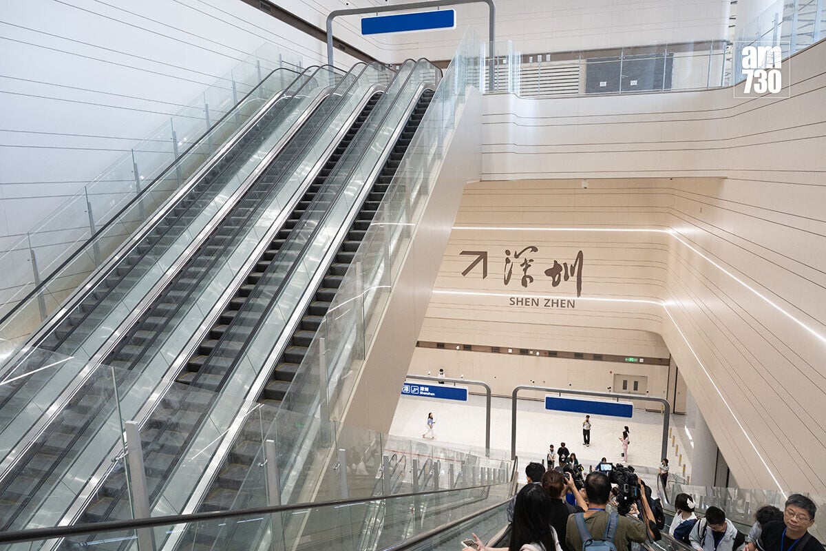 新皇崗口岸港方口岸區8月初的情況。(資料圖片/蘇文傑攝)