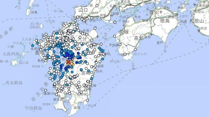 日本九州熊本縣級8月1日發生4.7極淺層地震,震央位於熊本地方,深度約10公里(日本氣象廳)