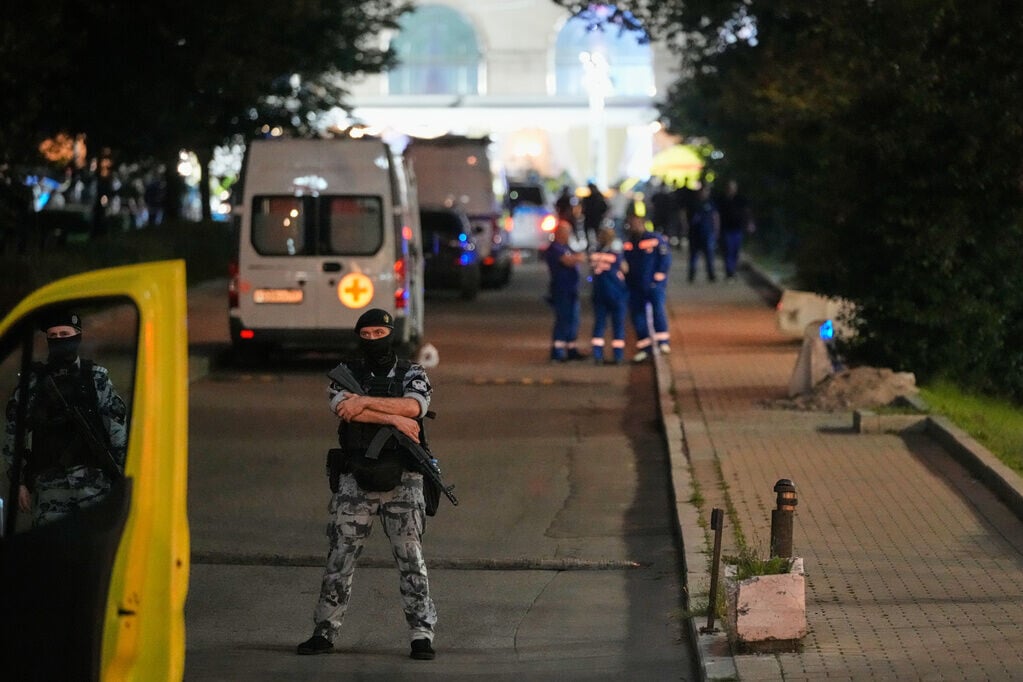 俄羅斯首都莫斯科意大利餐廳Balzi Rossi8月1日發生爆炸,至少造成3人死亡、21人受傷(AP)