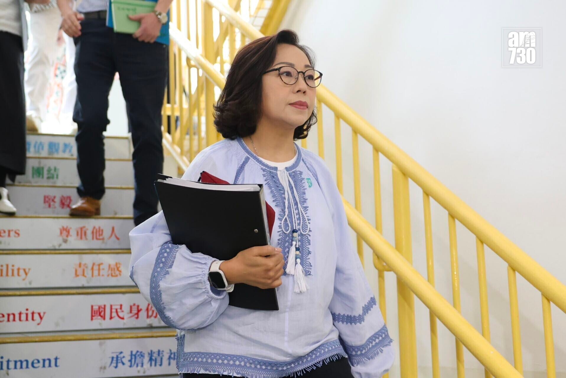 民政及青年事務局長麥美娟。(周令知攝)