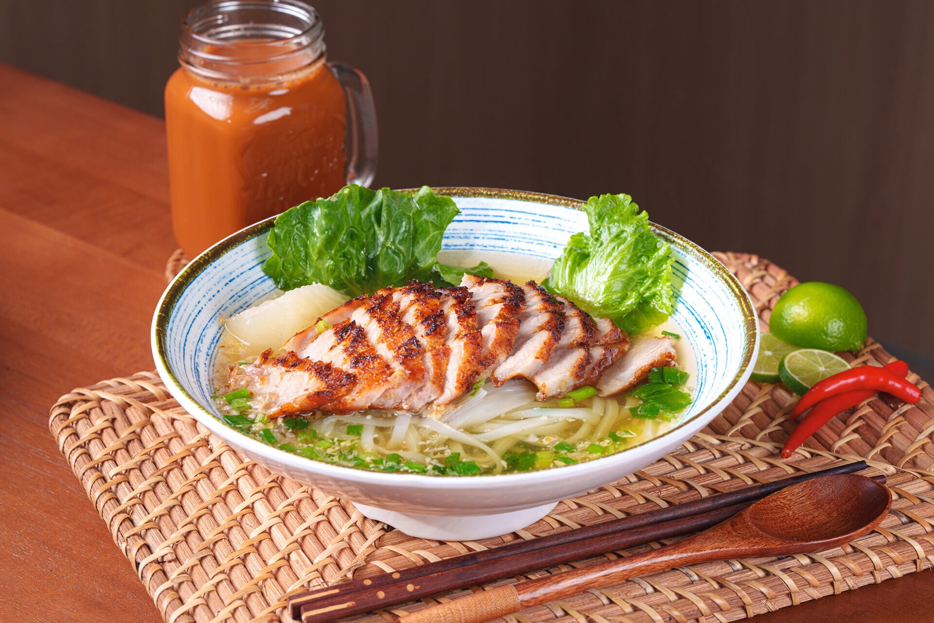 Lunch Set:豬頸肉湯河