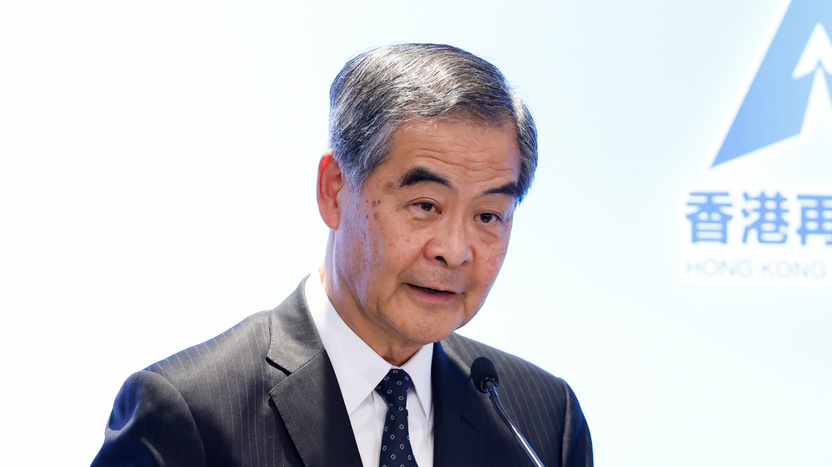 全國政協副主席、前行政長官梁振英(中通社資料圖片)