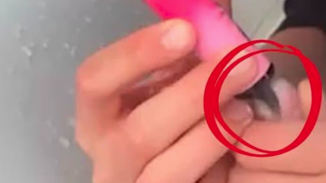 少年所拍片段可見其迫天鵝吸入電子煙煙霧。(互聯網)