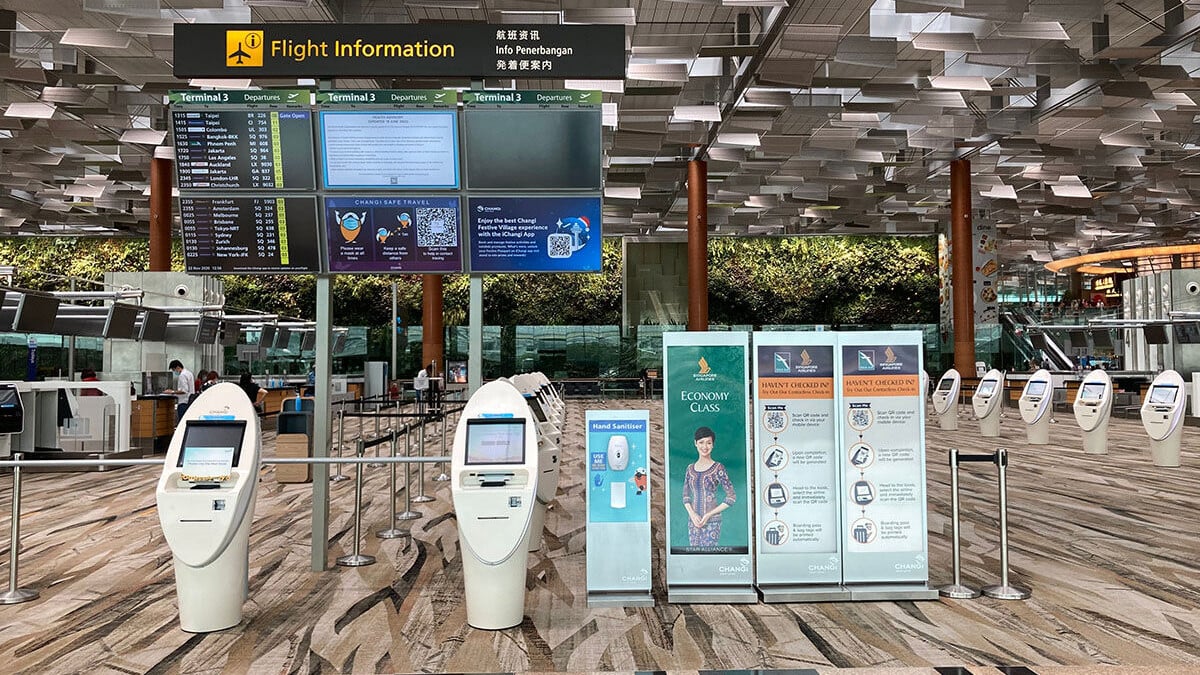 新加坡樟宜機場。(Pexels圖片)